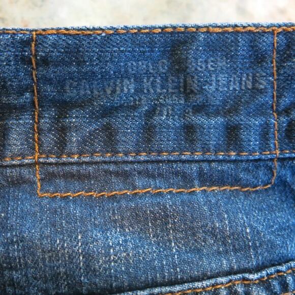 CALVIN KLEIN *VINTAGE* Jeans Size 36/32* Mens Relaxed Straight Blue Y2K Hip Hop - Picture 5 of 11
